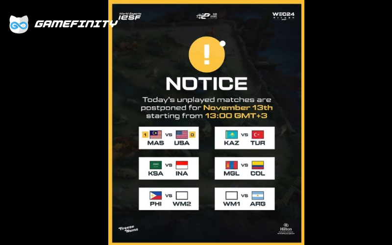 Jadwal IESF 2024 untuk Ditunda