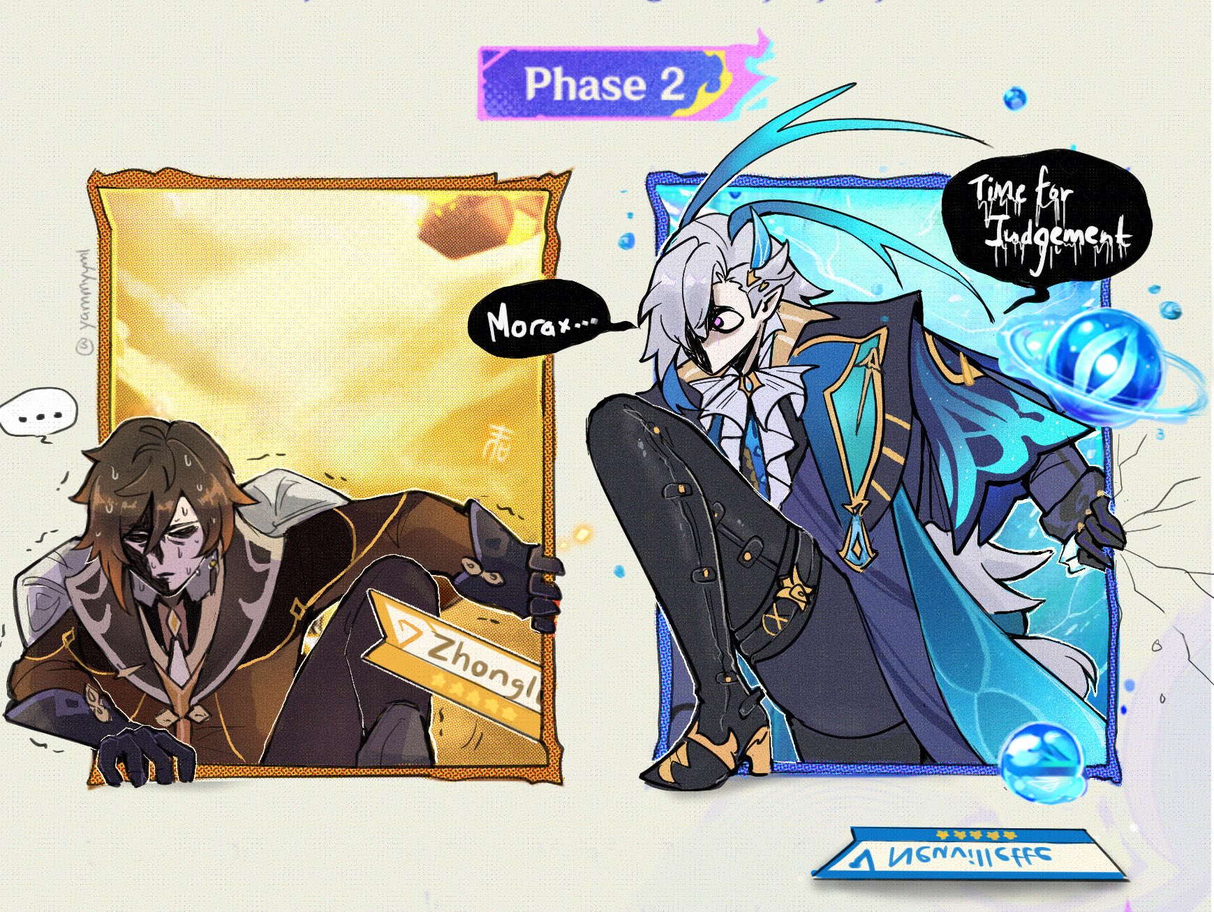 Zhongli lari dari Neuvillette