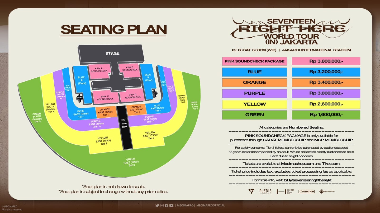konser SEVENTEEN RIGHT HERE - tiket.com