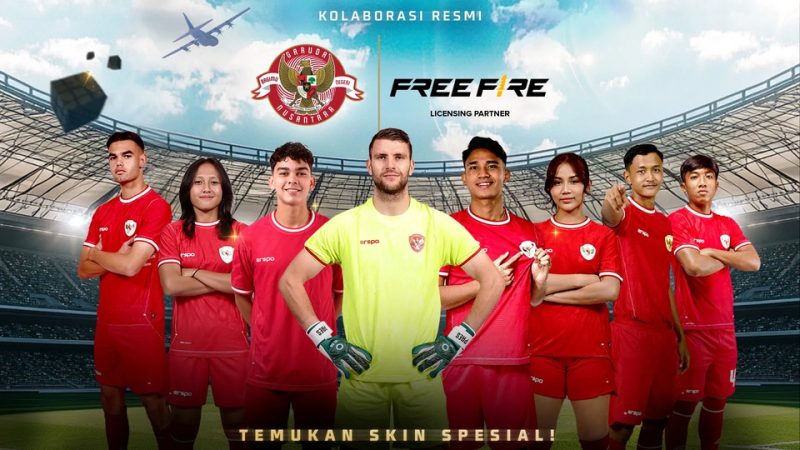 Kolaborasi Free Fire x Timnas Indonesia, Dapatkan Jerseynya!