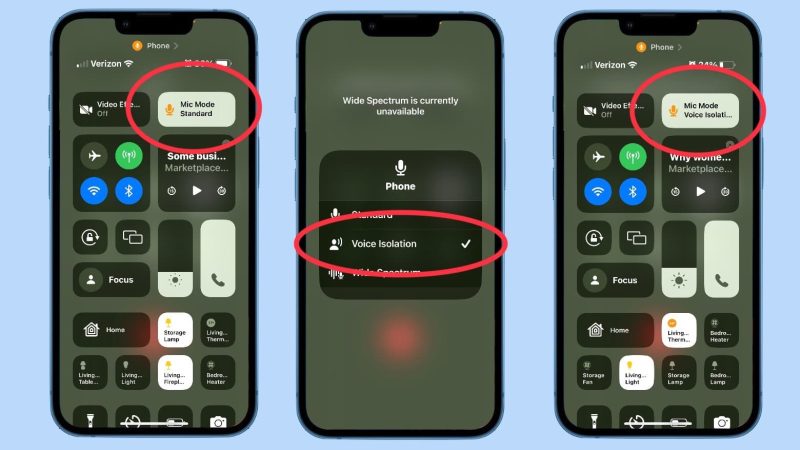 Voice Isolation iPhone