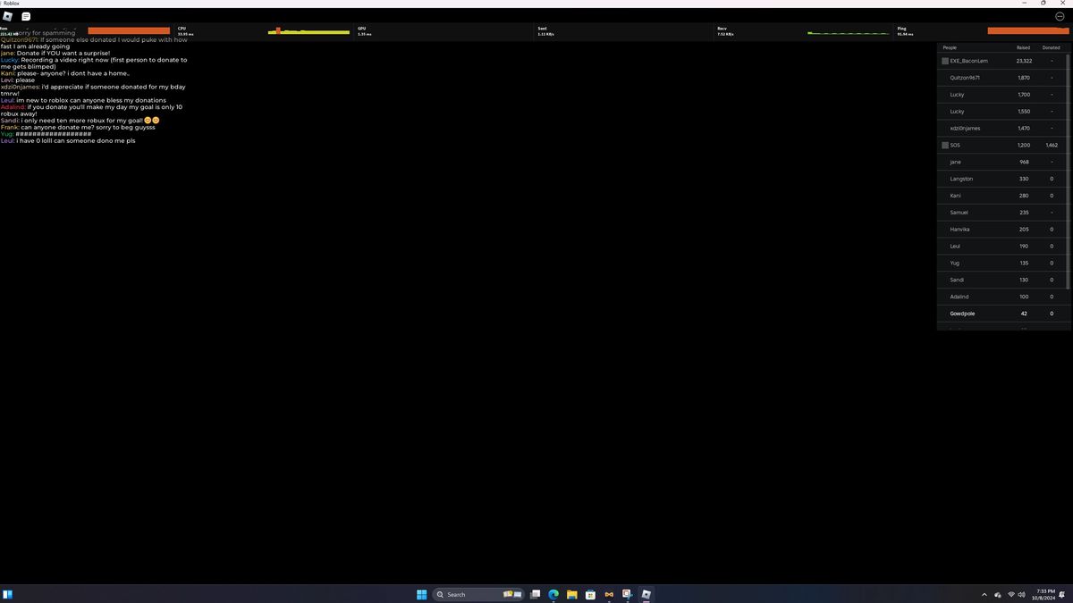 Roblox Layarnya Hitam