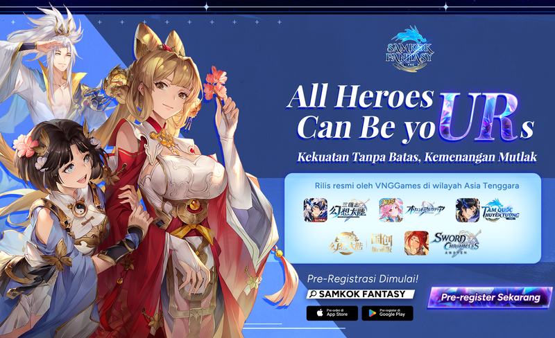 Samkok Fantasy Open Pre-Register untuk Indonesia