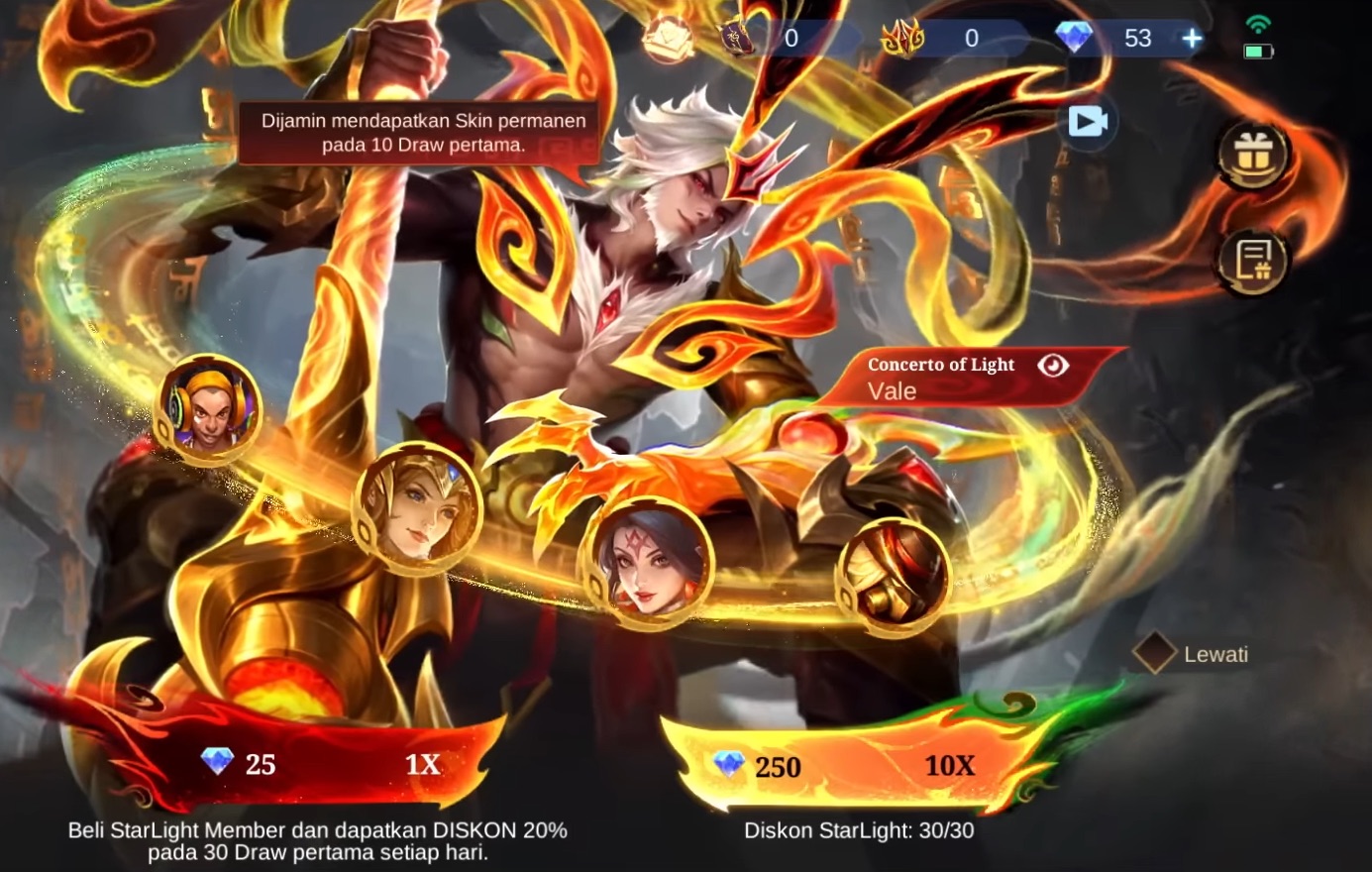 Skin Starlight Tahunan Sun