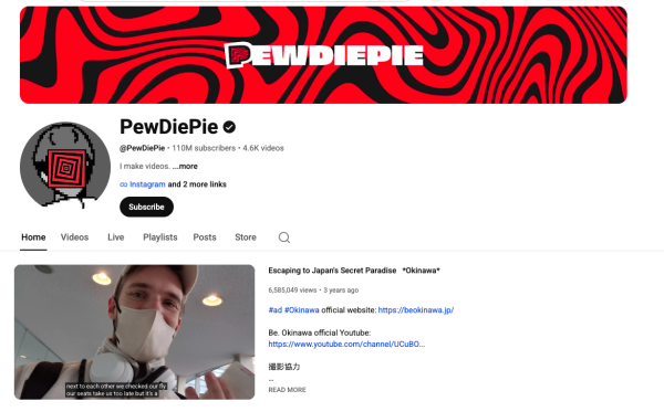PewDiePie bersama istrinya umumkan akhiri vlog keluarga (family vlog) untuk lindungi privasi anak